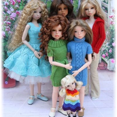 My family of Bo Bergemann dolls