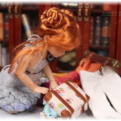 Anika packing for holidays