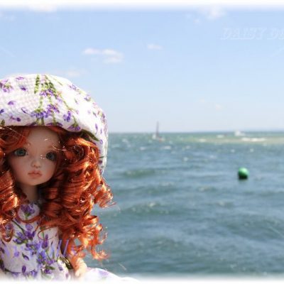 Anika on the English seaside