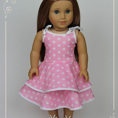 Pink Polka dot dress for McKenna