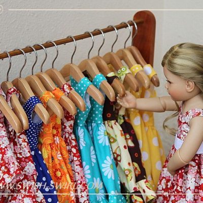 Rainbow of dresses