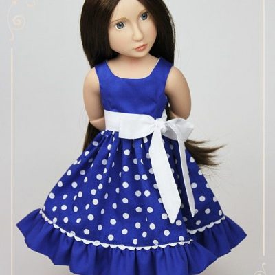 Blue dress for Matilda and Amelia