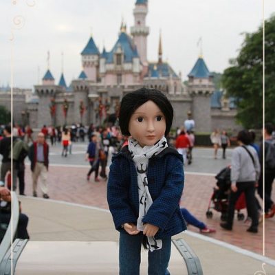 Lydia in Hong Kong. Disneyland