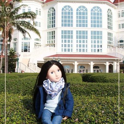 Lydia in Hong Kong. Disneyland Hotel