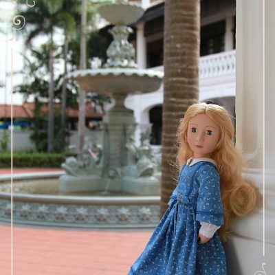 Eileen in Raffles Hotel