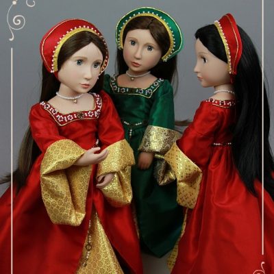 Three Tudor gowns