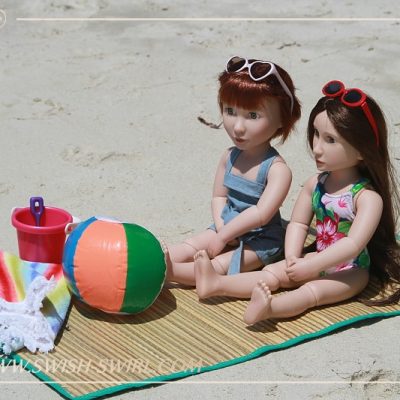 Matilda and Clem on Bintan Island. Part 3. On the beach.