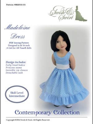 PDF Pattern SS2016-06&07. Madeleine Dress for 19.5 and 21.5 